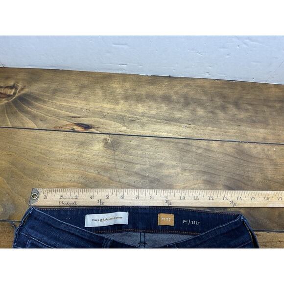 Pilcro And The Letterpress Women’s Cropped Jeans Colorful Cuff No.27 Stet - Picture 8 of 10